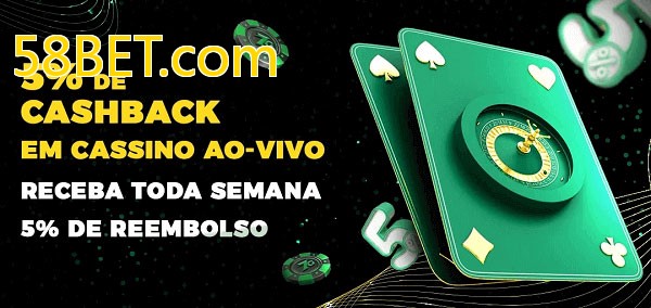 Promoções do cassino ao Vivo 58BET.com